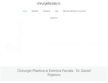Tablet Screenshot of chirurgiefaciala.ro